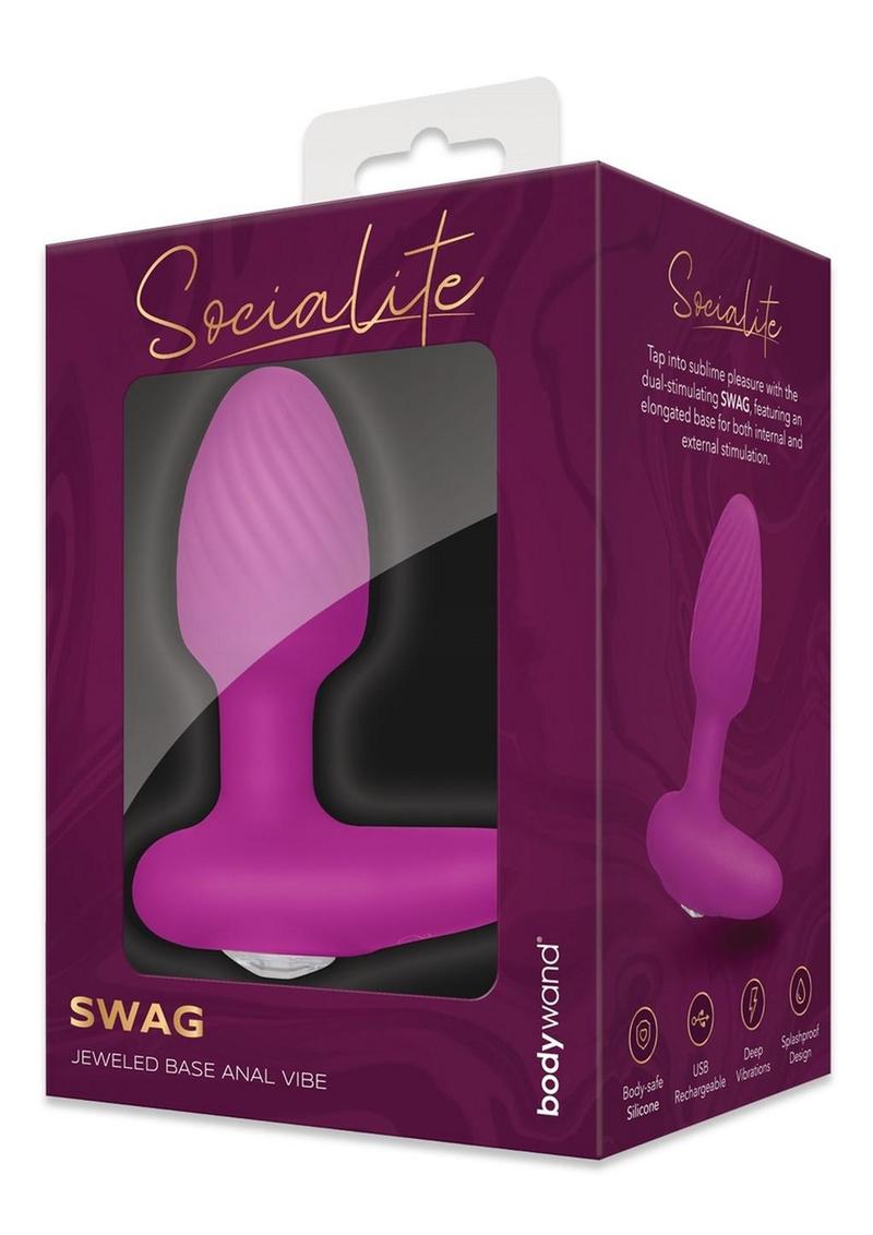 Bodywand Socialite Swag Rechargeable Silicone P Spot Vibrator