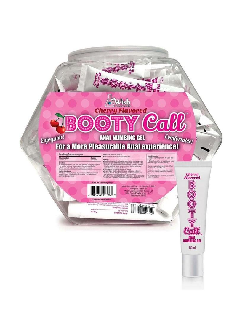 Booty Call Cherry Flavored Anal Numbing Gel 10ml Pleasure Aid