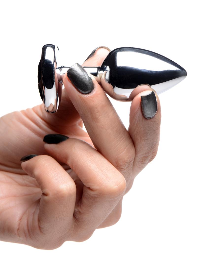 Booty Sparks Black Heart Gem Large Anal Plug