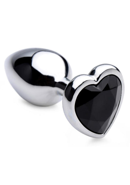 Booty Sparks Black Heart Gem Large Anal Plug