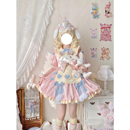 Pastel Lolita Bunny Bow Dress