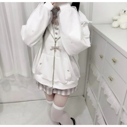 Kawaii Harajuku Bunny Ear Hoodie