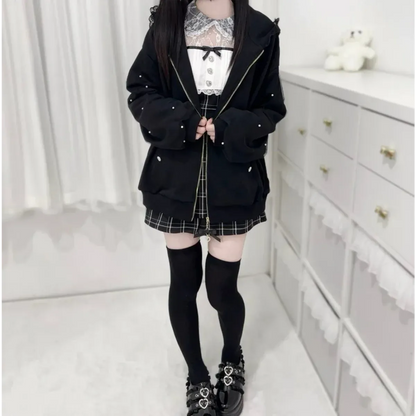 Kawaii Harajuku Bunny Ear Hoodie