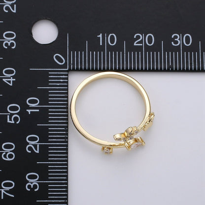 Butterfly Ring, Adjustable Butterfly Ring,  Gold Butterfly Ring, Butterfly Jewellery, Micro Pave Butterfly Ring, Minimalist open ring R-085