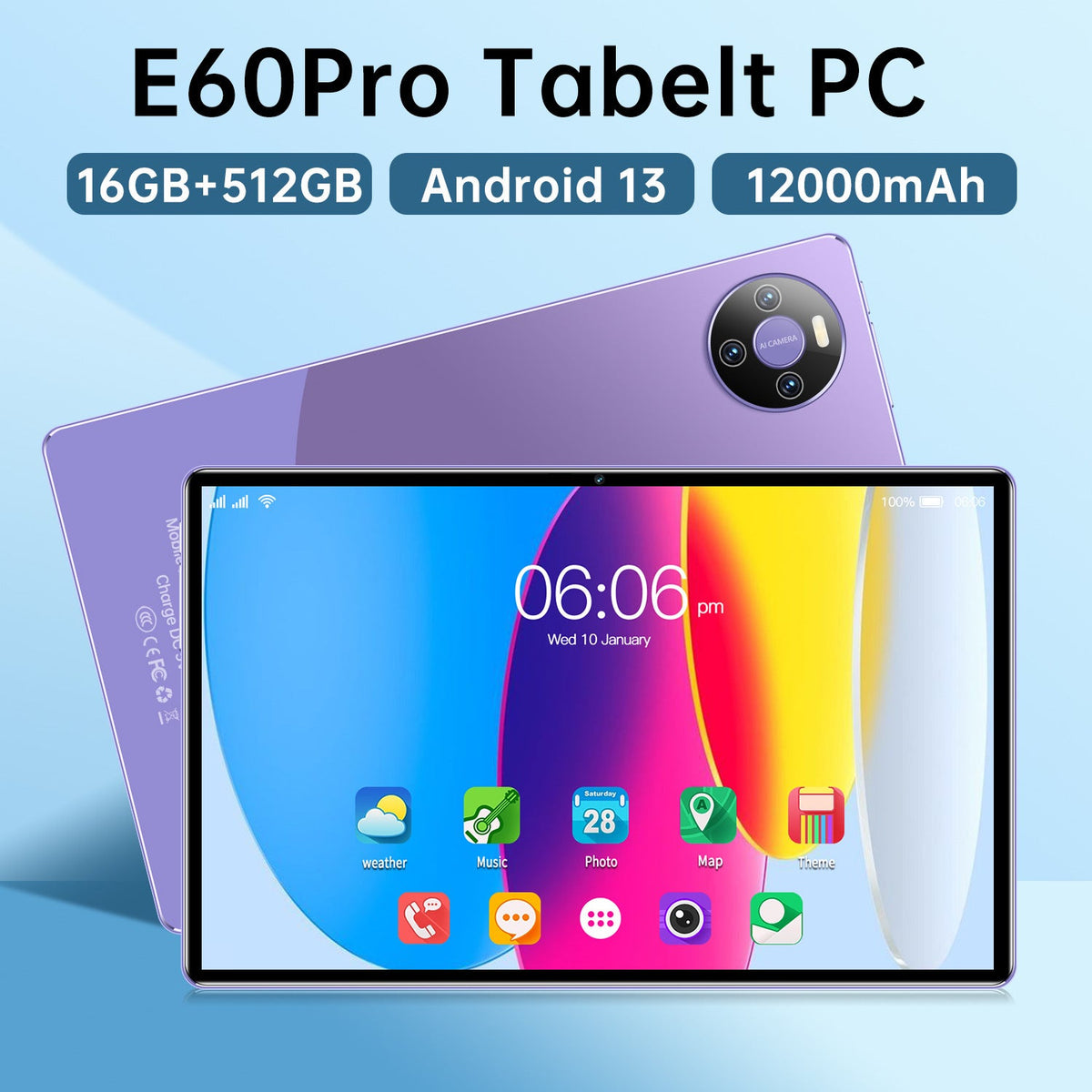 Portable And Minimalist Home Tablet Computer