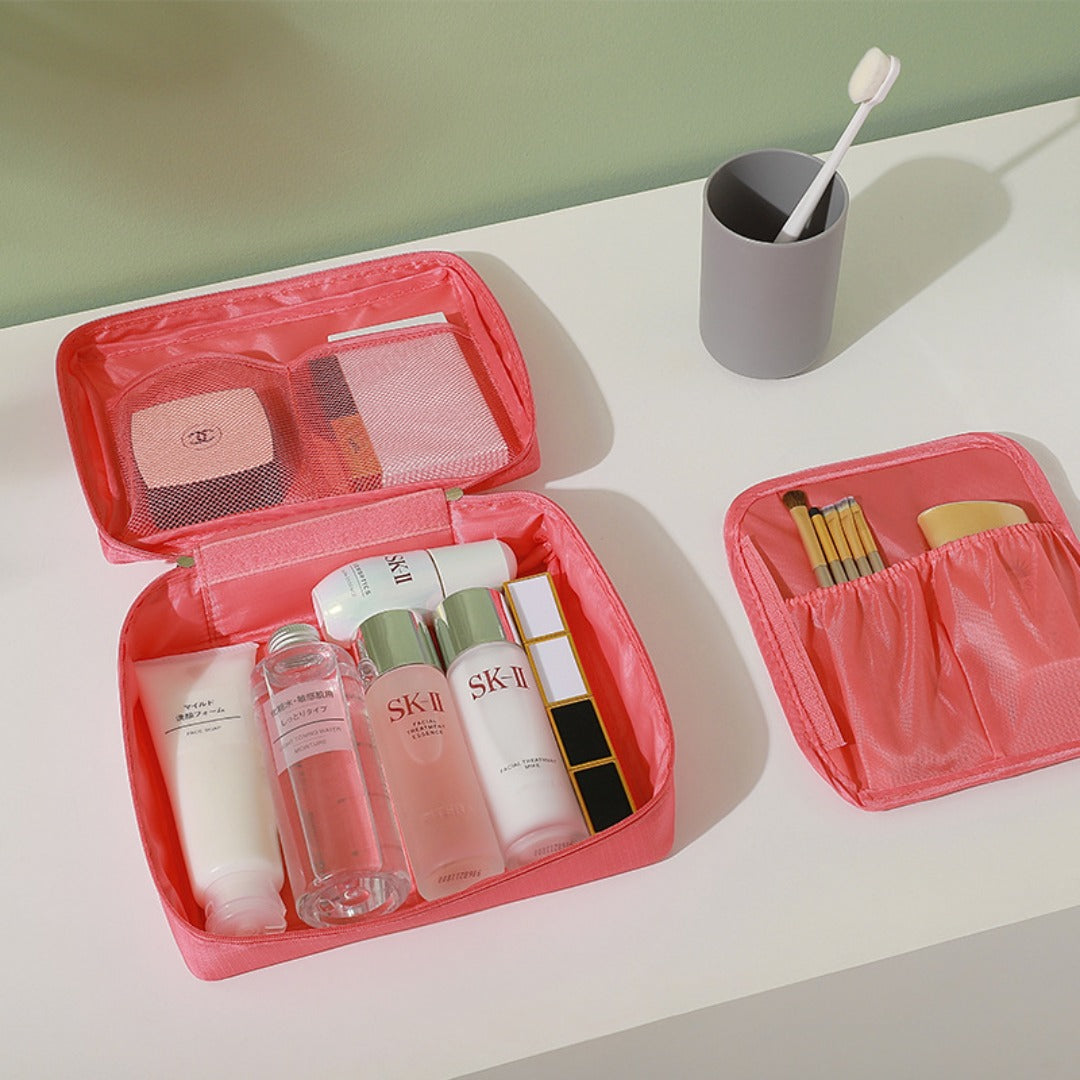Cosmetic Bags,Cosmetic bag portable, travel storage bag, portable double-layer women&