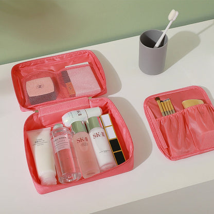 Cosmetic Bags,Cosmetic bag portable, travel storage bag, portable double-layer women&