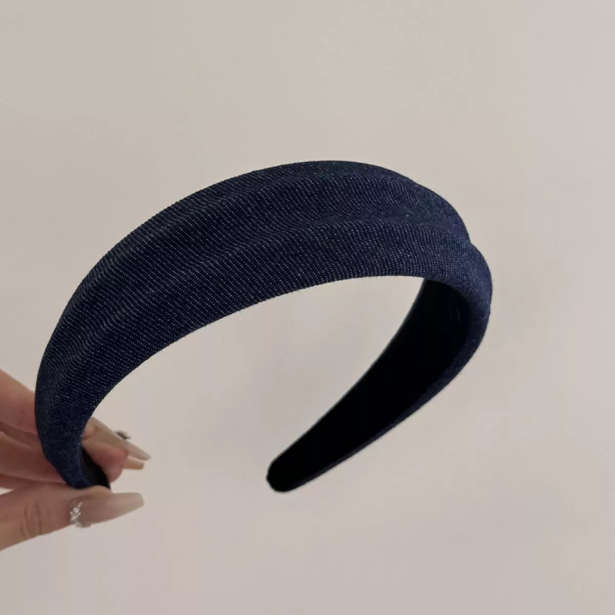 Denim Padded Wide Headband