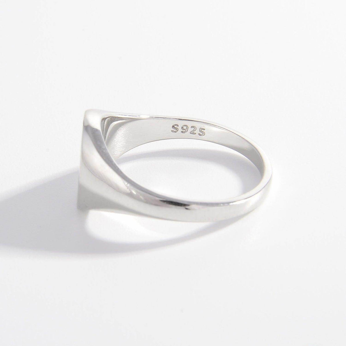 925 Sterling Silver Signet Ring for Men and Women