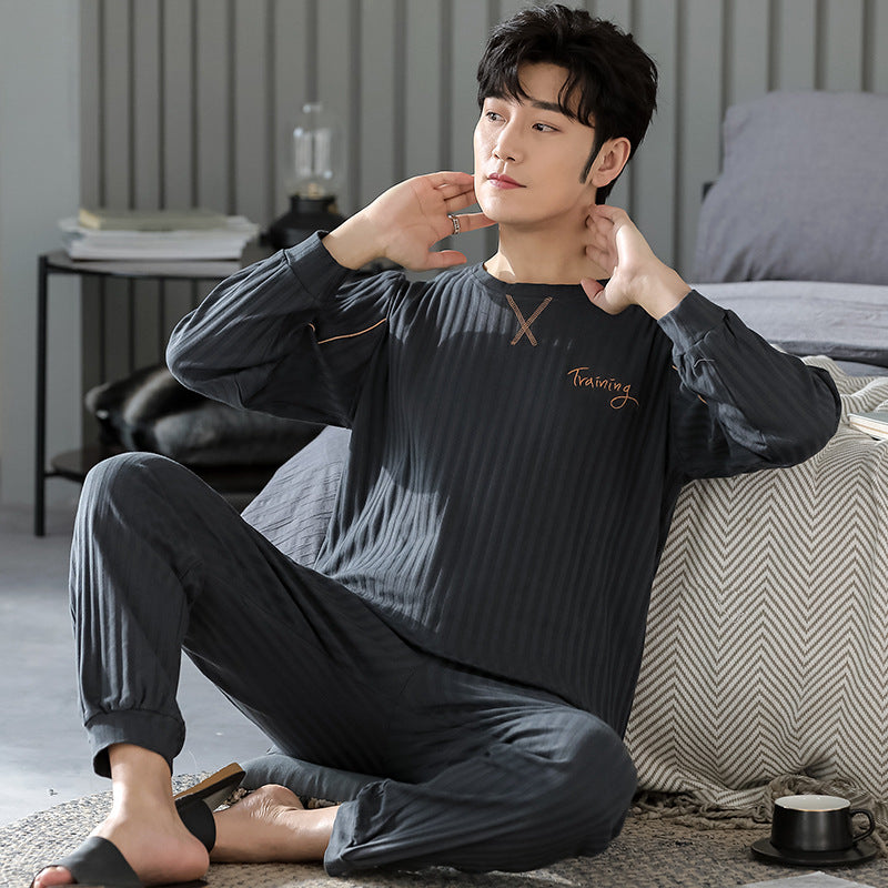 Spring And Autumn New Loose Plus Size Men&
