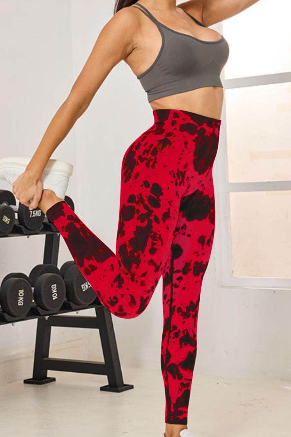 Tie-Dye High Waist Active Leggings for Comfortable Fitness