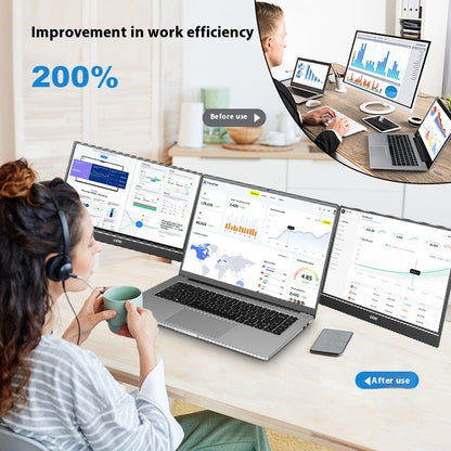 HD 14-inch Single-screen Dual-screen Office Display