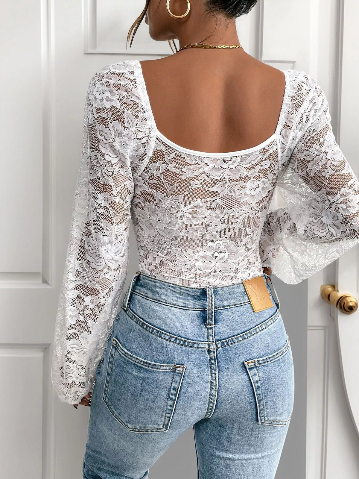 Lace Long Sleeve Bodysuit