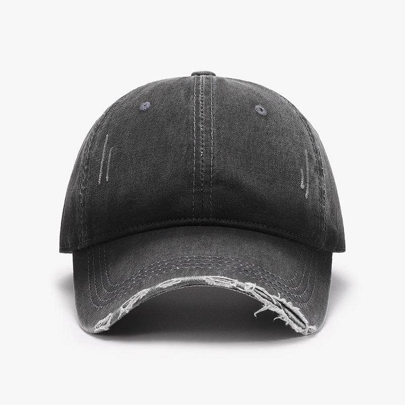 Distressed Washed Adjustable Baseball Cap for All Seasons