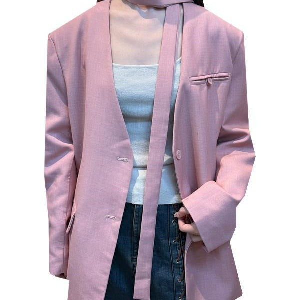 Versatile Casual V-neck Blazer