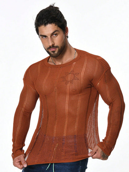 Long Sleeve Loose All-matching Sweater Men&
