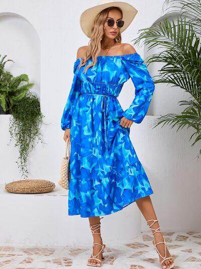 Stylish Printed Long Sleeve Midi Dress for All Occasions