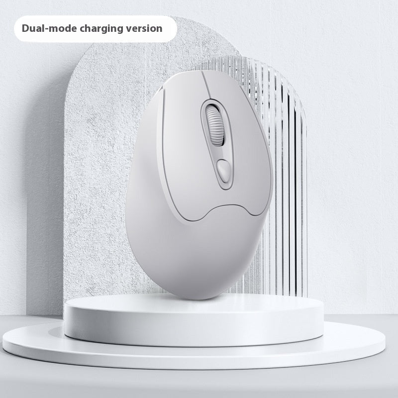 Dual-mode Bluetooth Wireless Mouse Charging Mute Office Game Applicable To Mobile Phones And Tablets