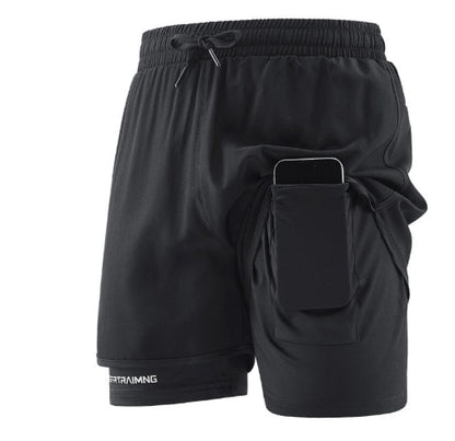 Casual All-match Two-piece Shorts For Sports Running And Fitness