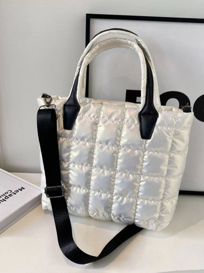 Bubble Textured Tote Crossbody Bag