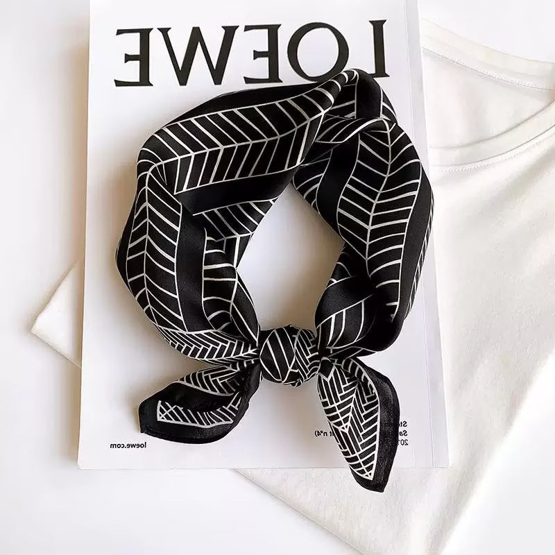 Square Scarf Womens Fashionable Small Neckerchief 70cm
