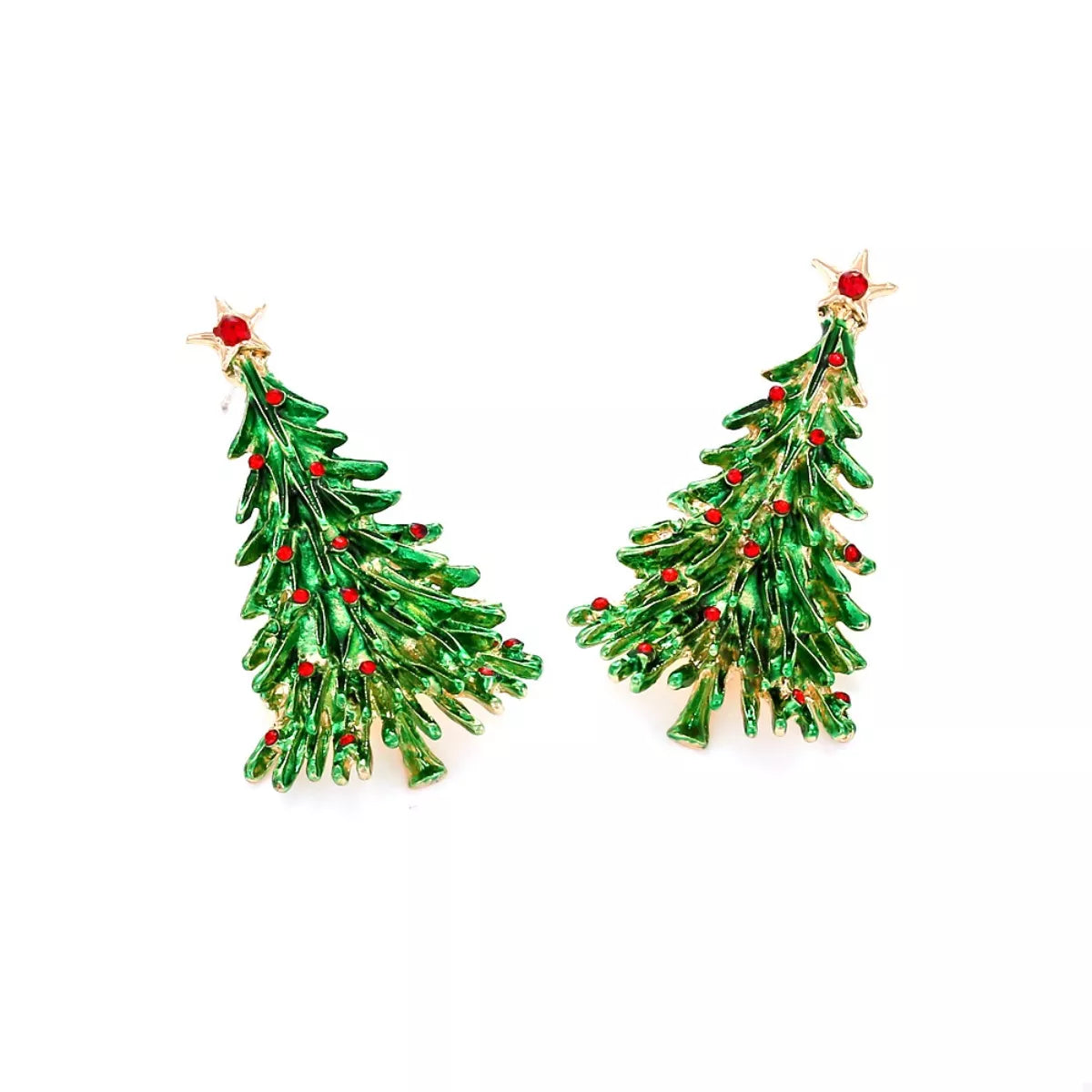 Christmas Tree Drop Earrings