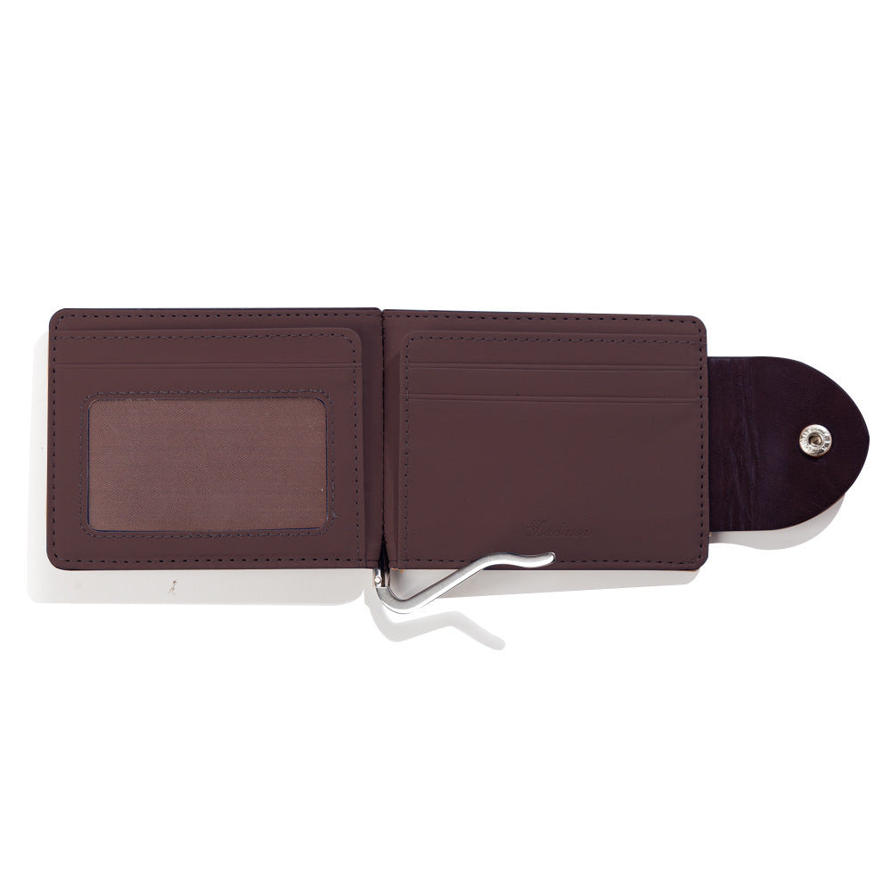 PU Leather Wallet Short Fashion Men&
