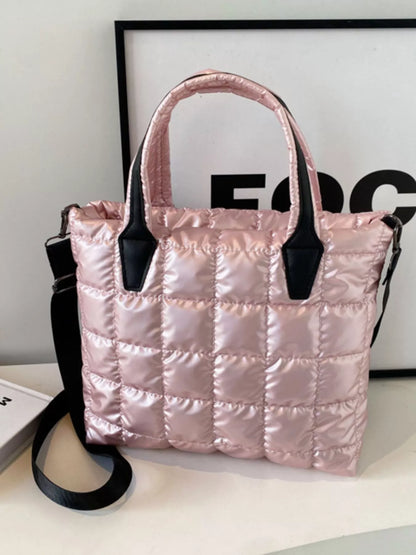 Bubble Textured Tote Crossbody Bag