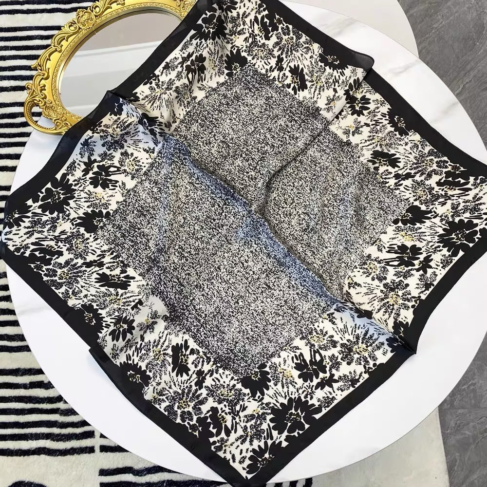Square Scarf Womens Fashionable Small Neckerchief 70cm