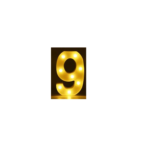 Luminous LED Letter Number Night Light English Alphabet Number Battery Lamp Romantic Wedding Christmas Party Decoration