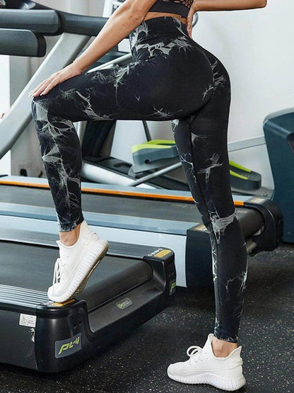 Tie-Dye High Waist Active Leggings for Comfort and Style