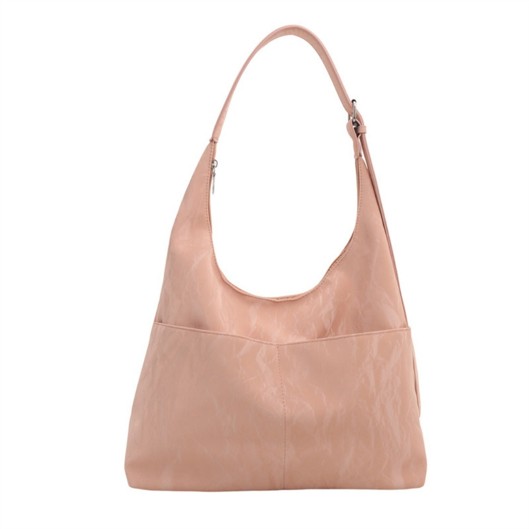 Soft large capacity hobo bag, women&