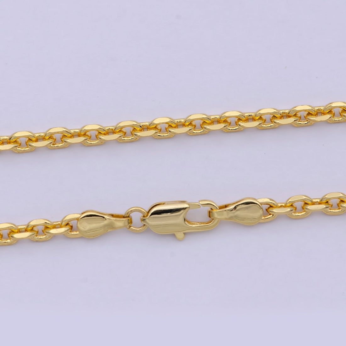 Cable Chain necklace, 24k gold filled chain Dainty gold filled chain, minimalist necklace 17.7 inch chain | WA-809 Clearance Pricing
