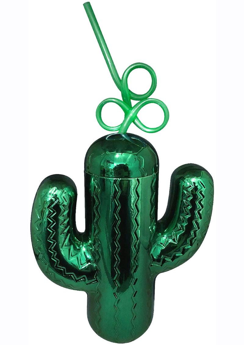 Cactus Cup with Plastic Straw – Durable &amp; Fun Drinkware