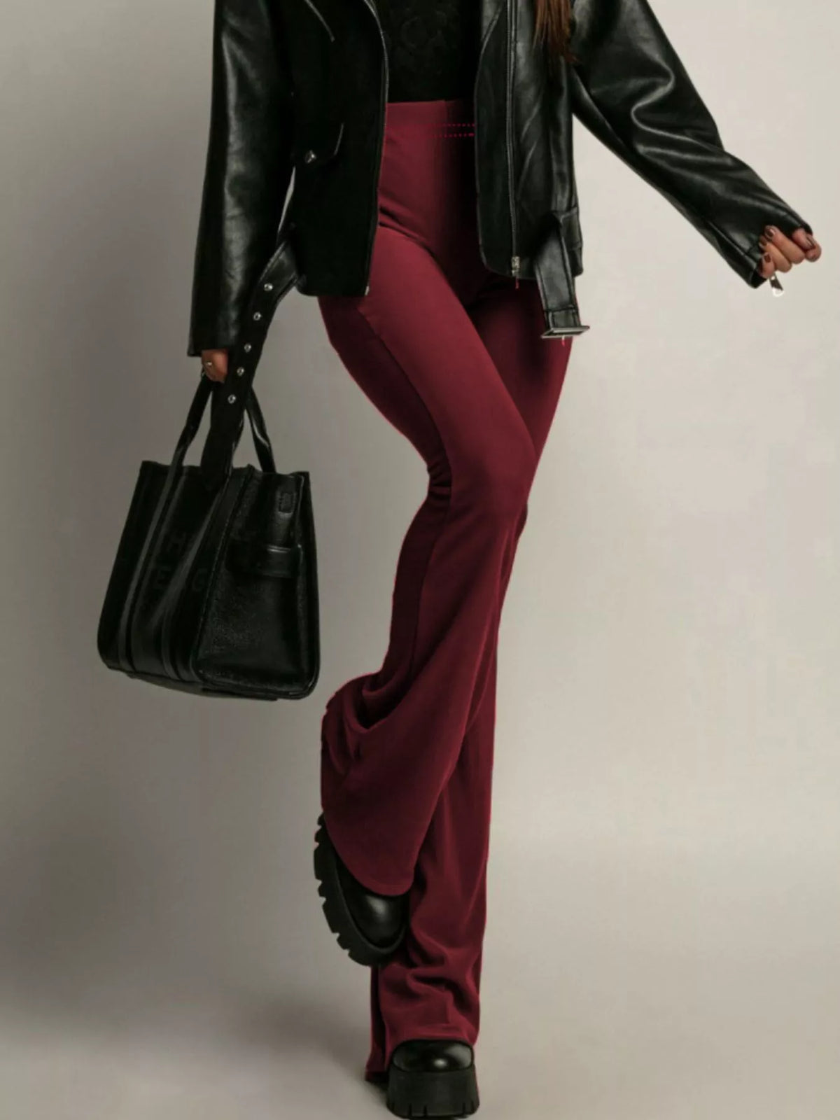 High-Waisted Flared Pants