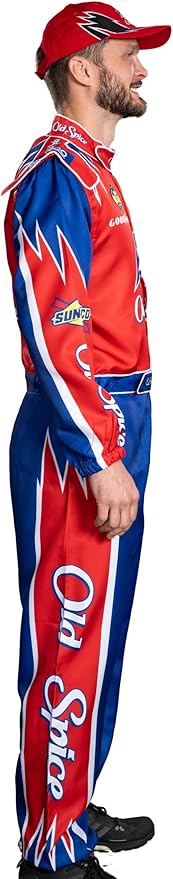 Cal Naughton Talladega Movie Replica Auto Racing Halloween Cosplay Costume