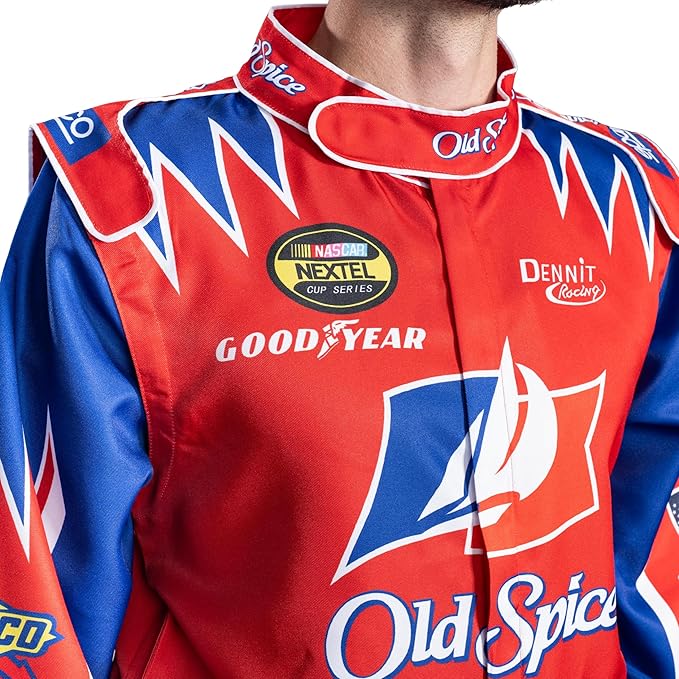 Cal Naughton Talladega Movie Replica Auto Racing Halloween Cosplay Costume