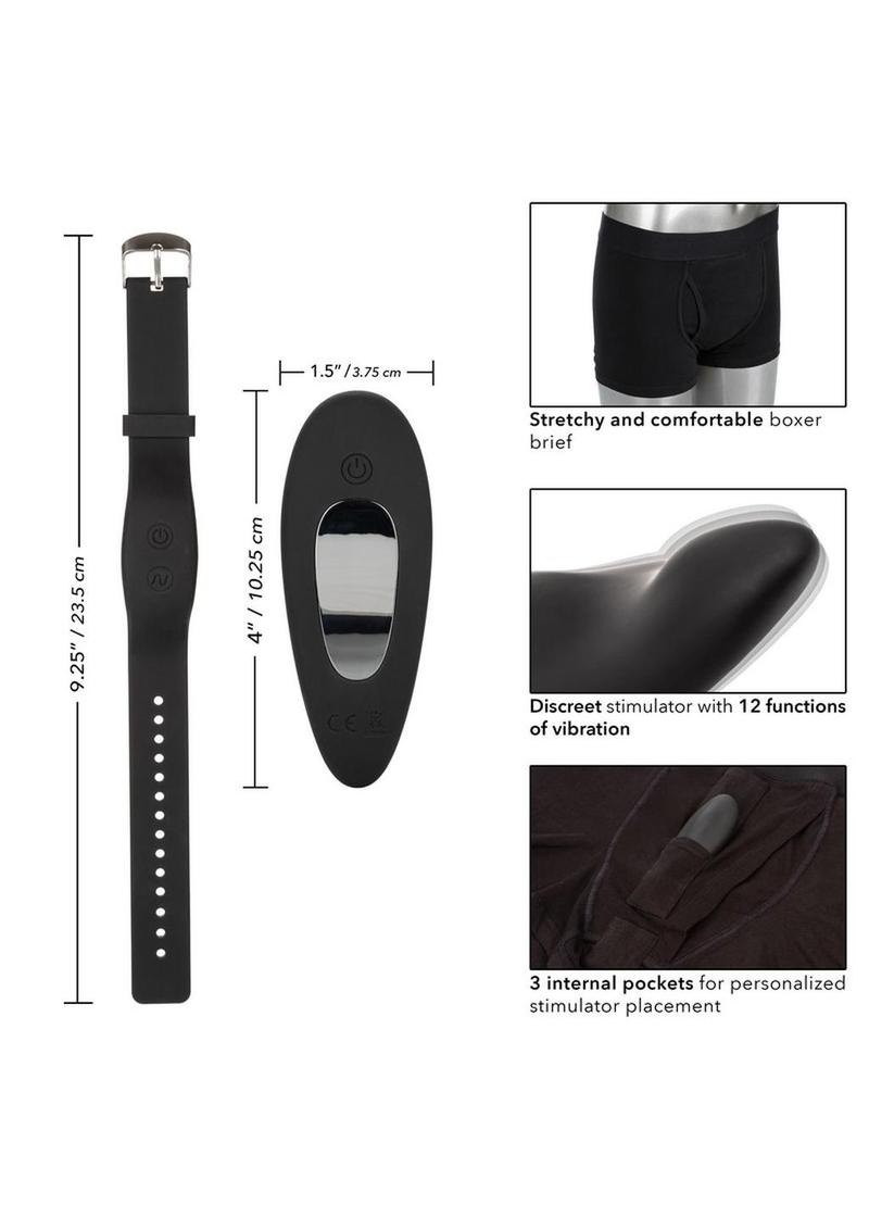 Calexotics Boxer Brief Remote Control Panty Vibrator