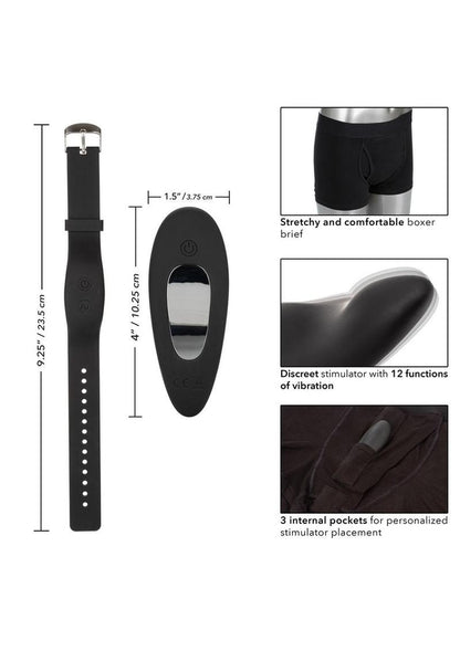 Calexotics Boxer Brief Remote Control Panty Vibrator