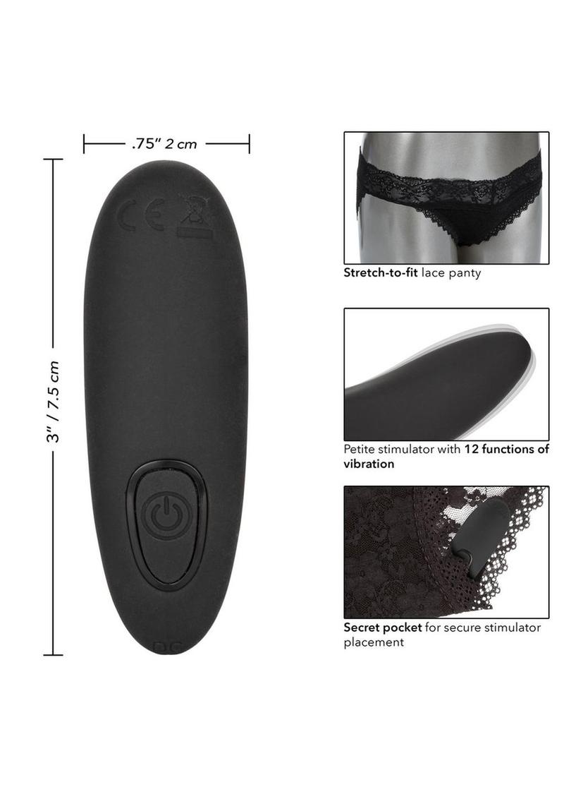 CalExotics Remote Control Lace Panty Set With Vibrating Stimulator