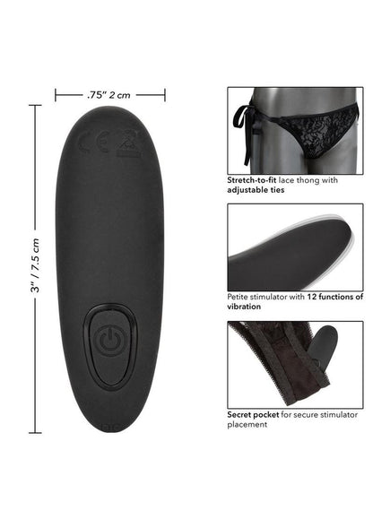 Calexotics Rechargeable Lace Thong Panty Vibrator