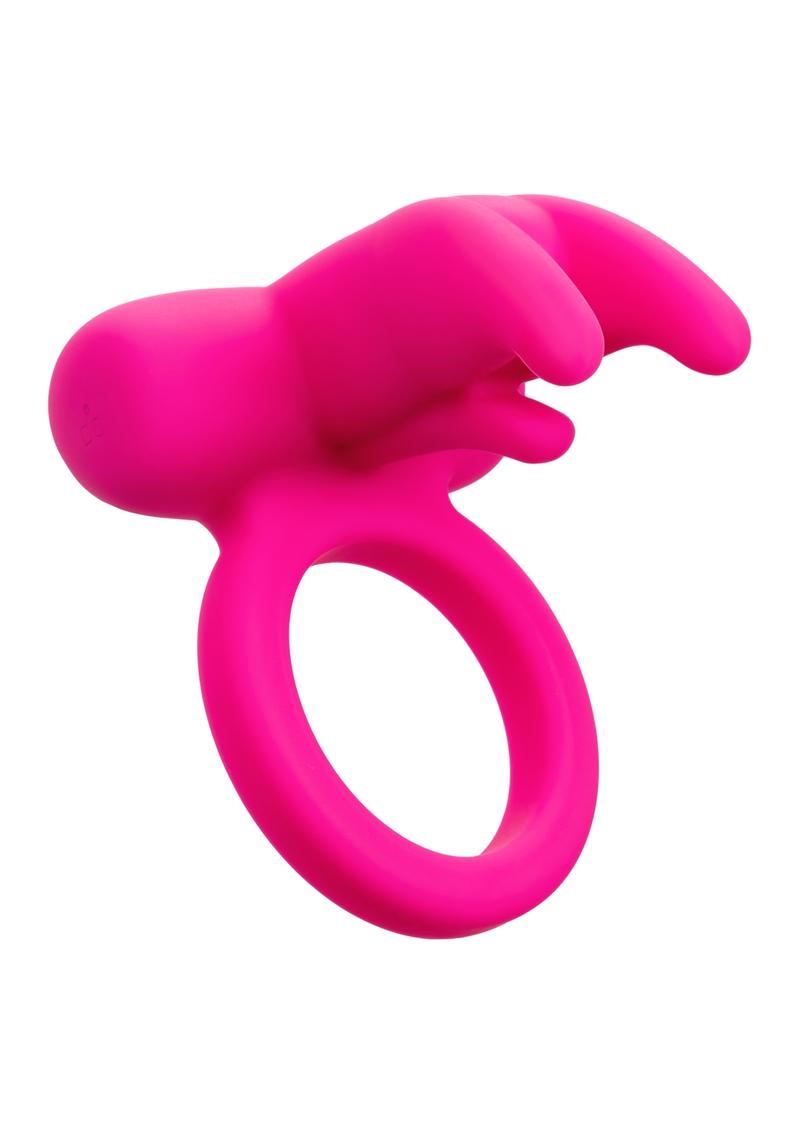 CalExotics Silicone Rechargeable Triple Clit Flicker Cock Ring