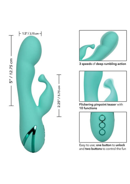 California Dreaming Tahoe Temptation Silicone Rabbit Vibrator