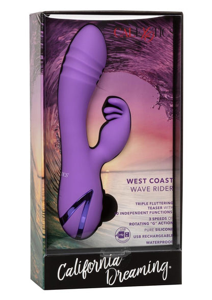 California Dreaming West Coast Wave Rider Silicone Rabbit Vibrator
