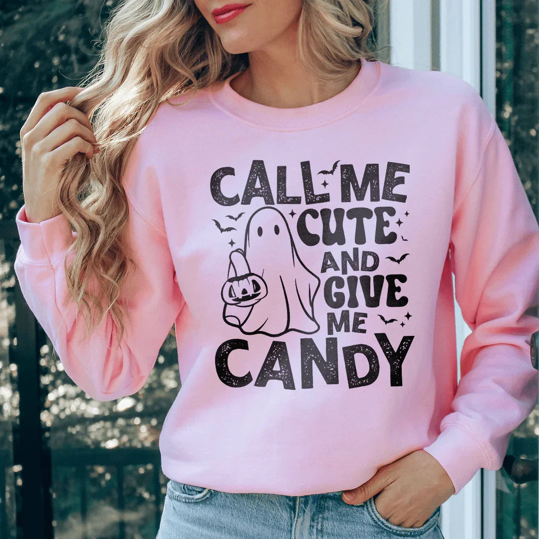 Call Me Cute An Give Me Candy Sweatshirt
