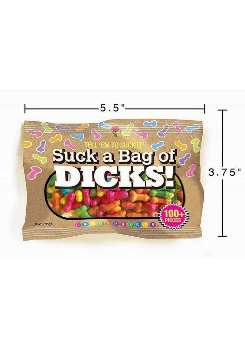 Suck a Bag of Dicks Candy 3oz Bag 100 Plus Pieces of Fun