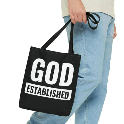 Large Tote Bag God Established