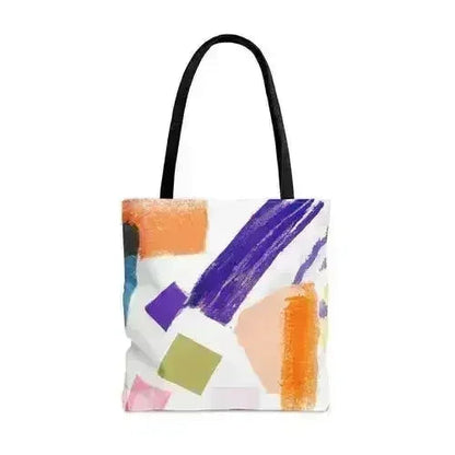 Large Tote Bag Pastel Pattern
