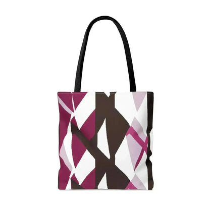 Large Tote Bag Pink Mauve Pattern