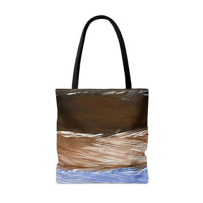 Large Tote Bag Rustic Hues Pattern